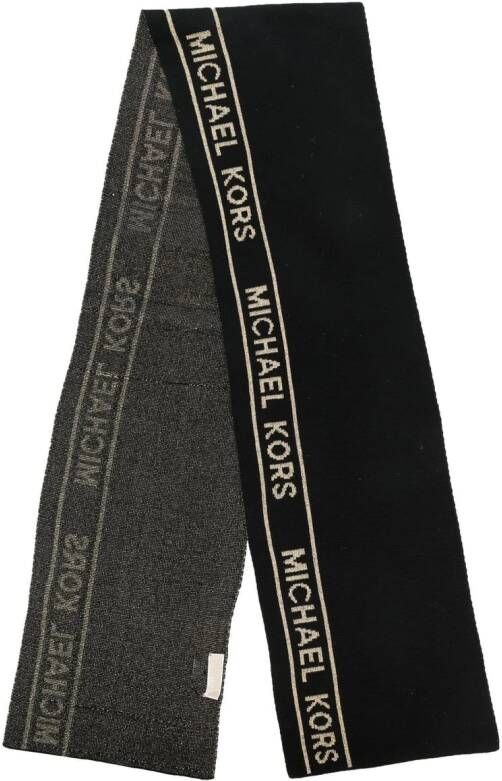 Michael Kors Kids Sjaal met logoprint Zwart