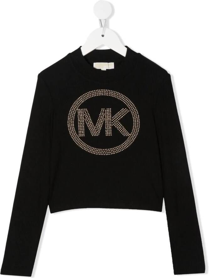 Michael Kors Kids Sweater met studs Zwart