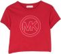 Michael Kors Kids T-shirt met logo-print Rood - Thumbnail 1