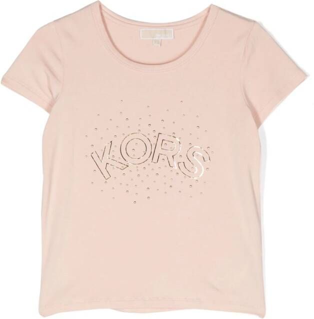 Michael Kors Kids T-shirt met logo Roze