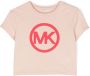 Michael Kors Kids T-shirt met logoprint Roze - Thumbnail 1
