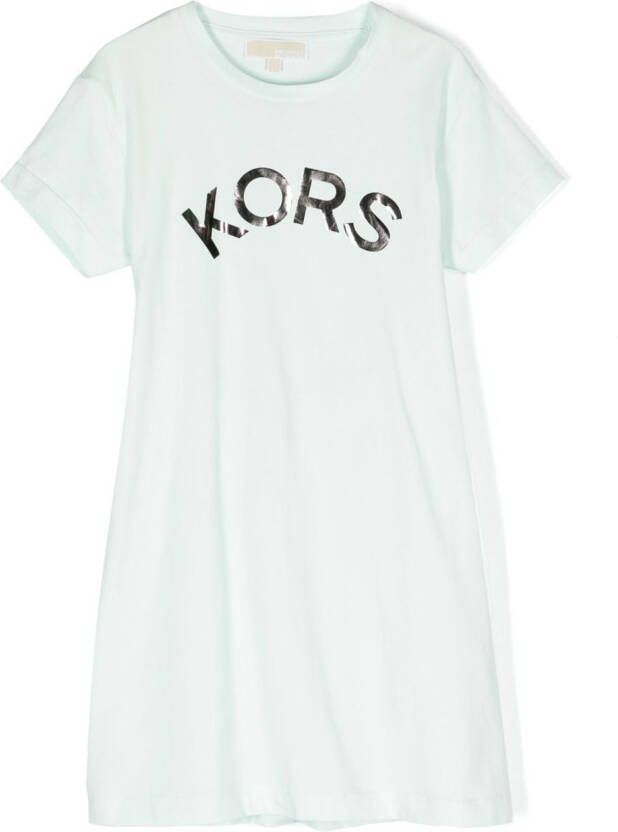 Michael Kors Kids T-shirtjurk met logoprint Blauw