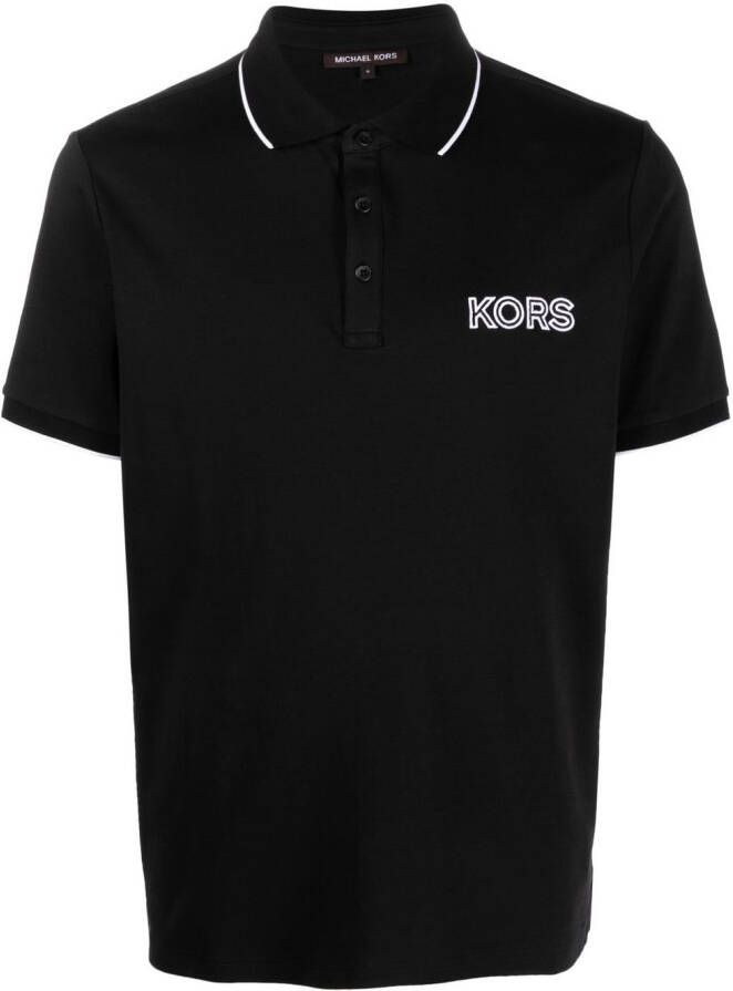 Michael Kors Poloshirt met geborduurd logo Zwart