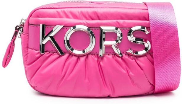 Michael Kors Crossbodytas met logoplakkaat Roze