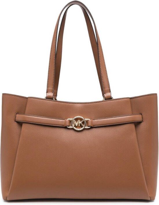Michael Kors Hamilton Legacy leren shopper Bruin