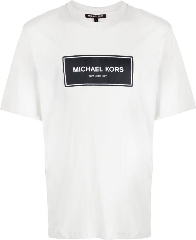 Michael Kors T-shirt met logoprint Grijs