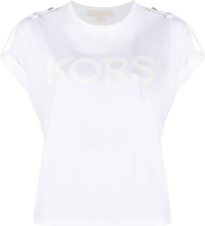 Michael Kors T-shirt met logoprint Wit