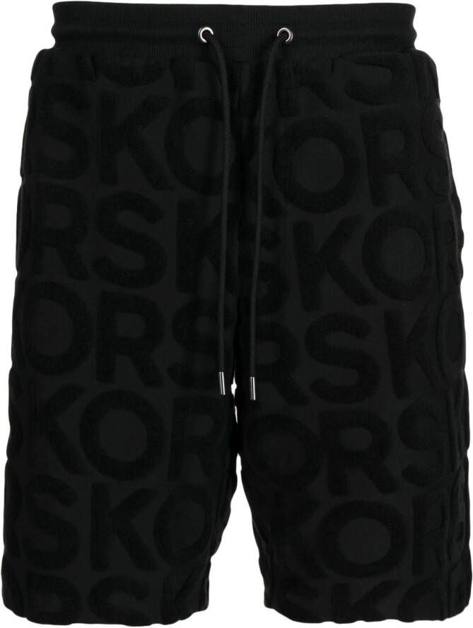 Michael Kors Shorts met logoplakkaat Zwart