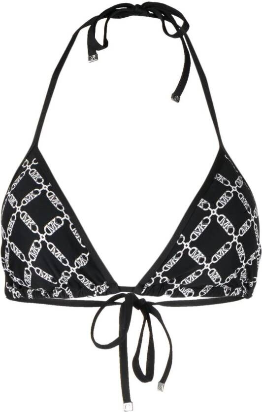 Michael Kors Bikinitop met logoprint Zwart