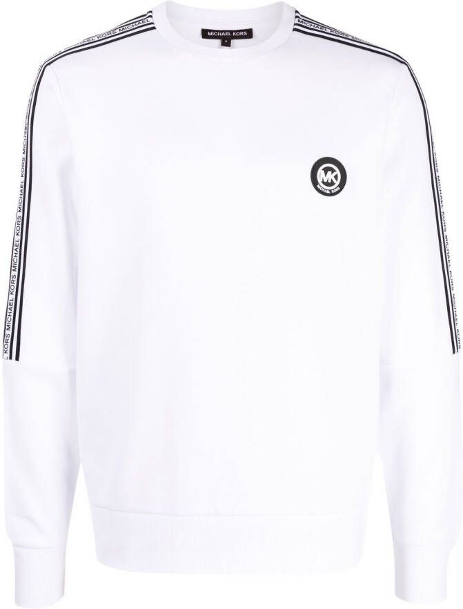 Michael Kors Sweater met logoband Wit