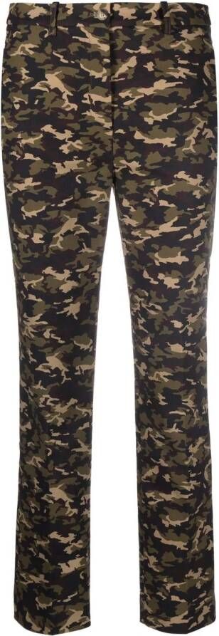 Michael Kors Broek met camouflageprint Groen