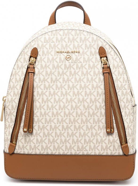 Michael Kors Brooklyn rugzak met monogram Bruin