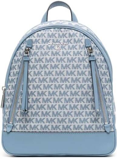 Michael Kors Brooklyn rugzak met monogramprint Blauw