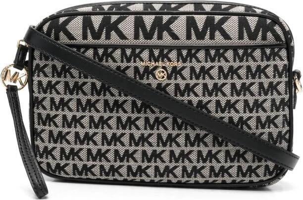 Michael Kors Crossbodytas met monogrampatroon Zwart
