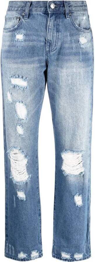 Michael Kors Gerafelde jeans Blauw