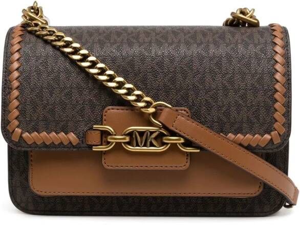 Michael Kors Heather crossbodytas van imitatieleer Bruin