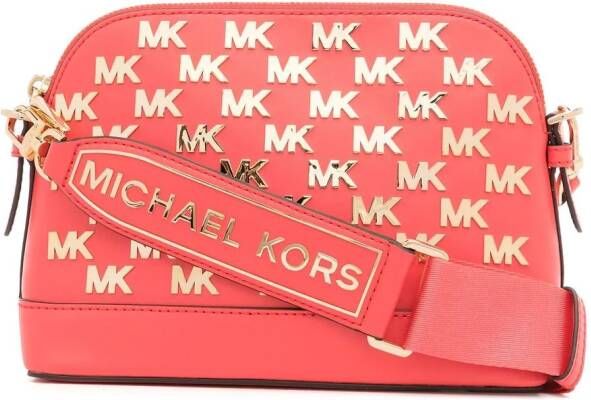 Michael Kors Jet Set portemonnee met monogramprint Bruin