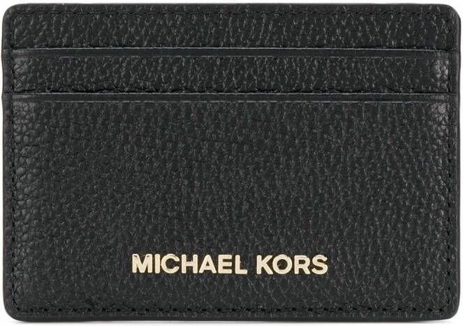 Michael Kors kaarthouder met logo versiering Zwart