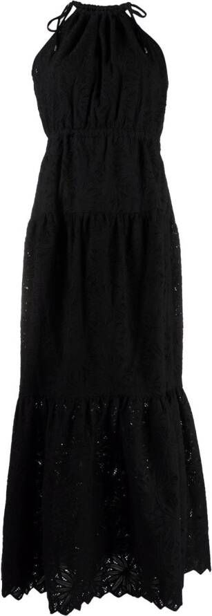 Michael Kors Maxi-jurk met borduurwerk Zwart
