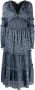 Michael Kors Midi-jurk met bloemenprint Blauw - Thumbnail 1
