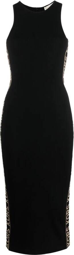 Michael Kors Midi-jurk met logoband Zwart