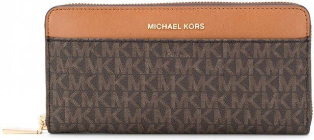 Michael Kors Portemonnee met monogram Bruin