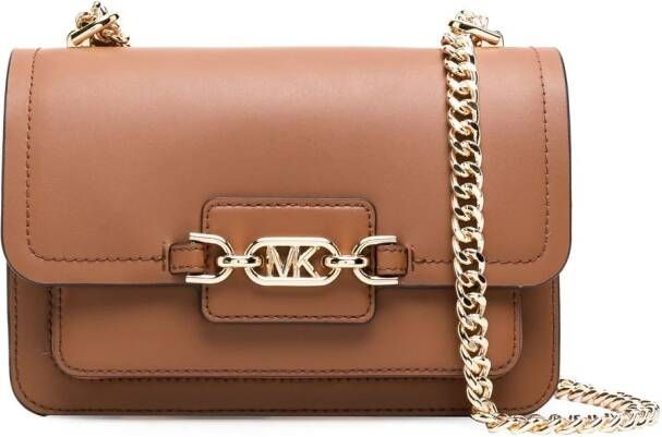 Michael Kors Schoudertas met logoplakkaat Bruin