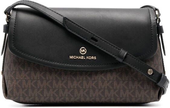Michael Kors Schoudertas met monogram Bruin
