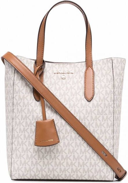 Michael Kors Sinclair schoudertas met logoprint Beige