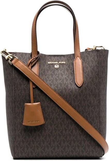 Michael Kors Sinclair schoudertas met logoprint Bruin