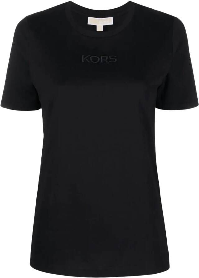 Michael Kors T-shirt met geborduurd logo Zwart
