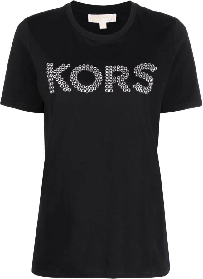 Michael Kors T-shirt verfraaid met ringlets Zwart