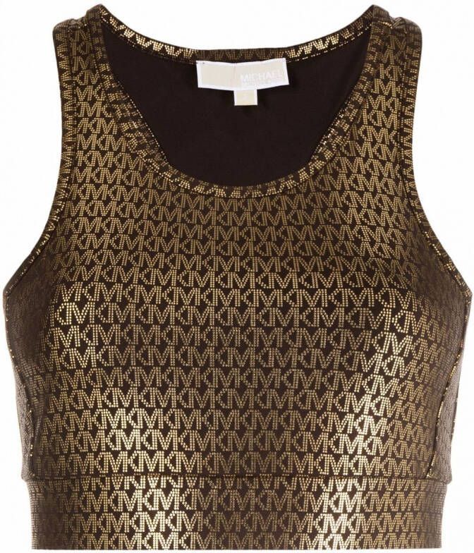 Michael Kors Top met monogram patroon Zwart