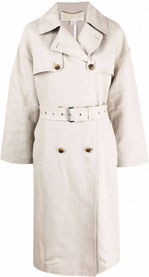 Michael Kors Collection Mini-rok met krijtstreep Blauw