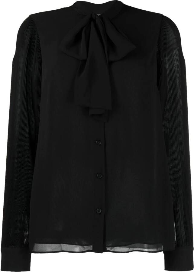 Michael Kors Blouse met zebraprint Zwart