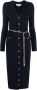 Michael Kors Midi-jurk met ceintuur Blauw - Thumbnail 1