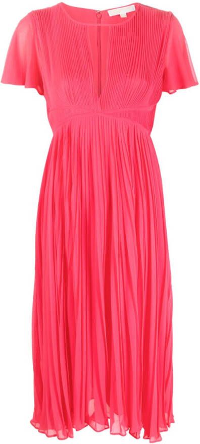 Michael Kors Midi-jurk met korte mouwen Roze