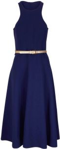Michael Kors Midi-jurk van scheerwol Blauw