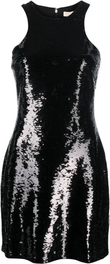 Michael Kors Mini-jurk verfraaid met pailletten Zwart