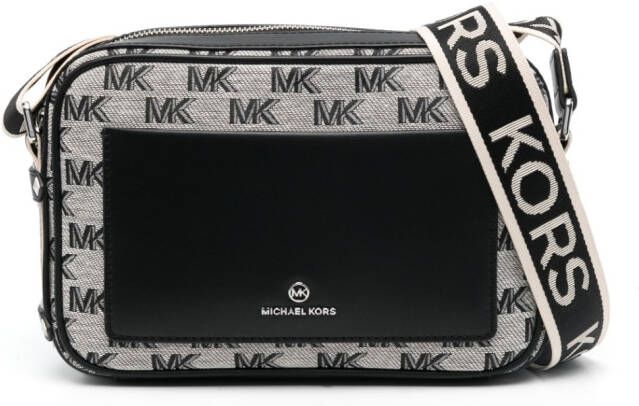 Michael Kors Maeve crossbodytas met monogram Bruin