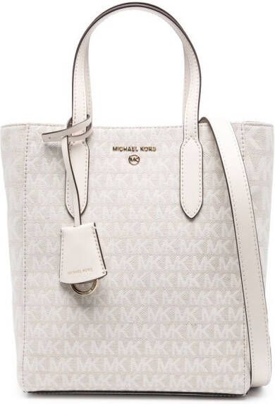 Michael Kors Shopper met monogrampatroon Beige