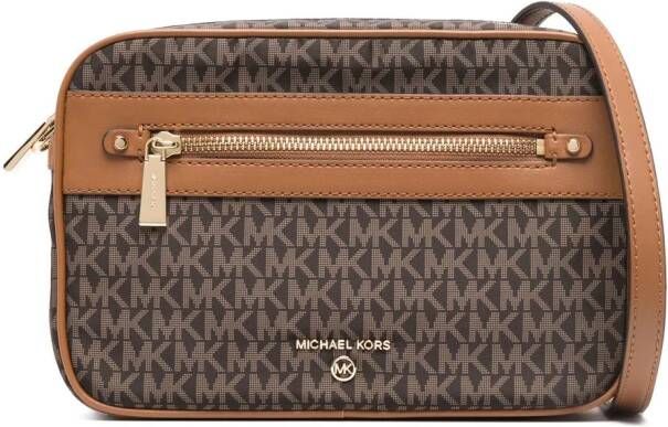 Michael Kors Trenchcoat met dubbele rij knopen Bruin