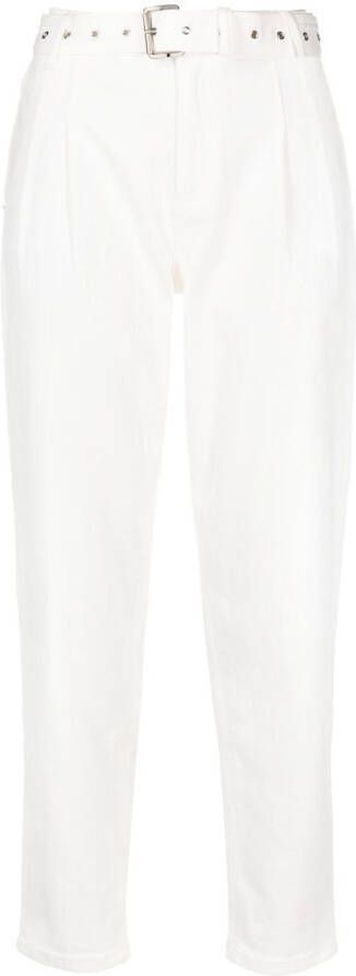 Michael Kors Jeans met geplooid detail Wit