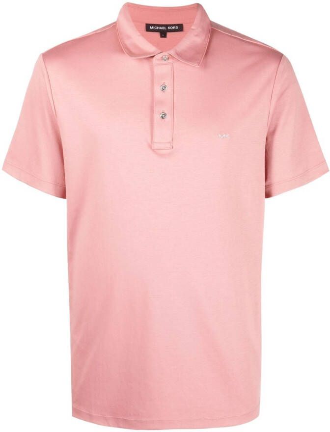 Michael Kors Poloshirt met geborduurd logo Roze