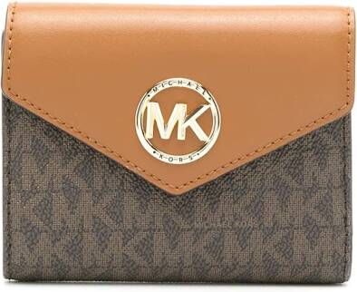 Michael Kors Portemonnee met monogram Bruin