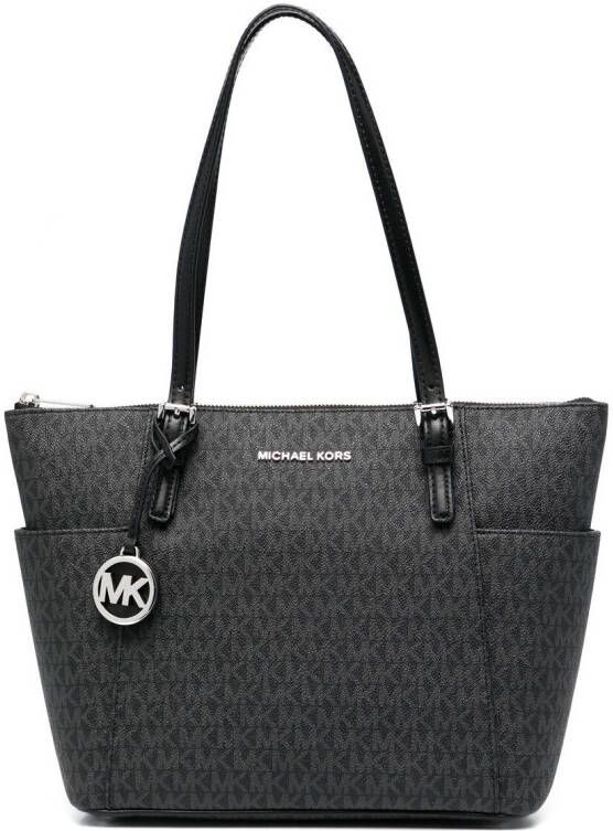Michael Kors Shopper met monogramprint Zwart