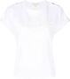 Michael Kors T-shirt met schouder epauletten Wit - Thumbnail 1