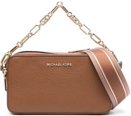 Michael Kors Leren crossbodytas Bruin