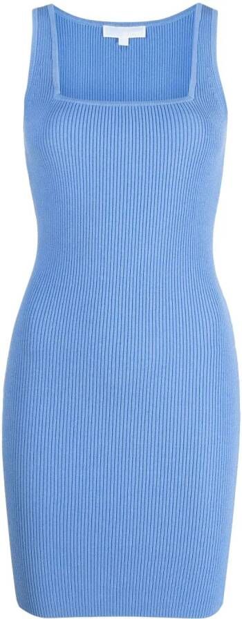 Michael Kors Mini-jurk met vierkante hals Blauw