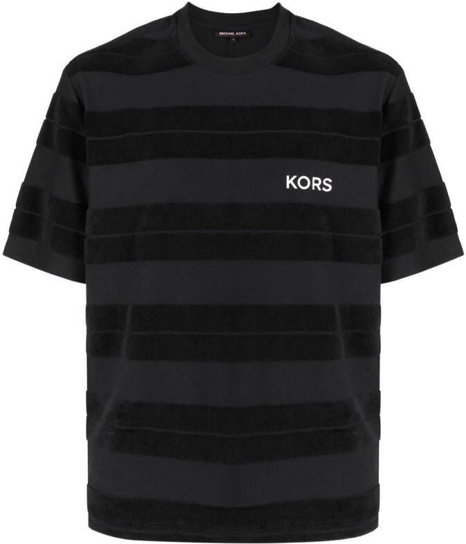 Michael Kors Gestreept T-shirt Zwart
